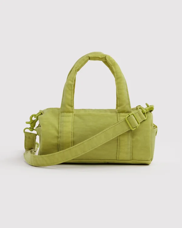 Small Nylon Duffle Bag - Chartreuse - Material: heavyweight-nylon