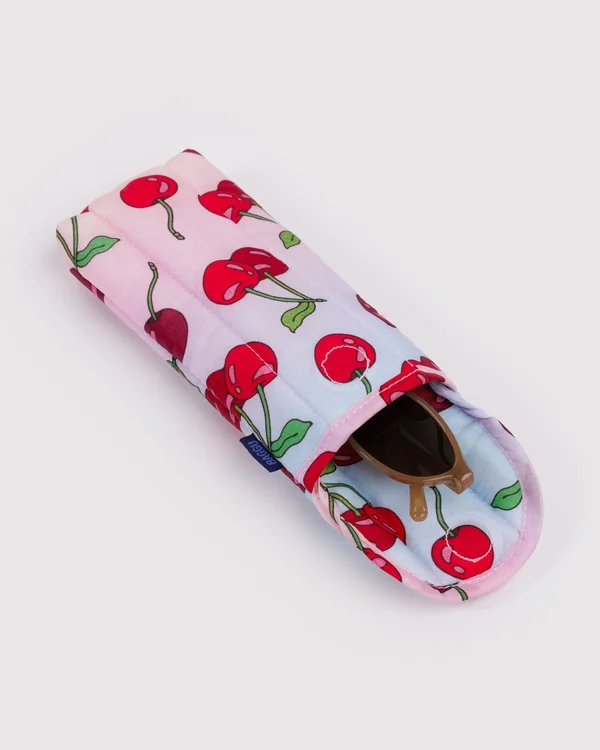 Puffy Glasses Sleeve - Cherries