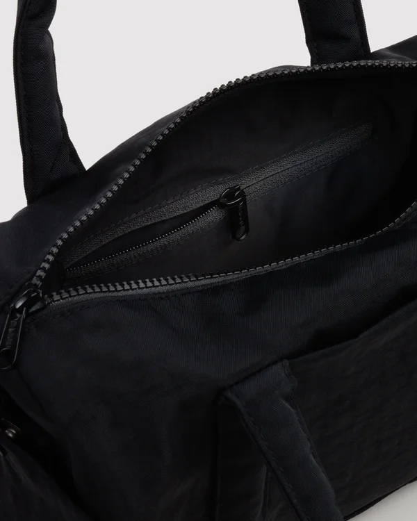 Nylon Duffle Bag - Black - Size: OS