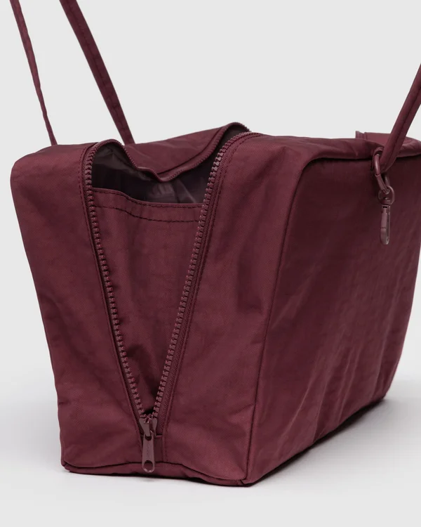 Medium Nylon Bowler Bag - Sale - Mahogany - Material: heavyweight-nylon