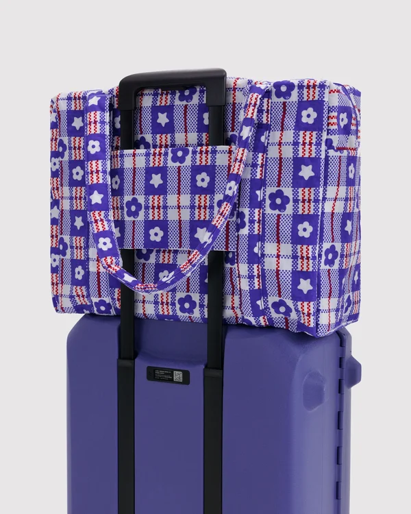 Cloud Carry-On - Market Plaid Blue - Size: OS