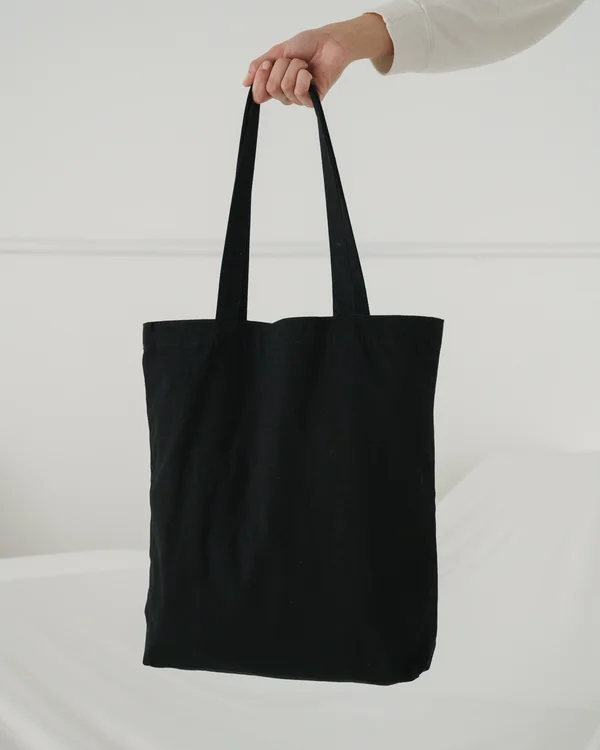Merch Tote - Black, 15" x 11.75" x 3"