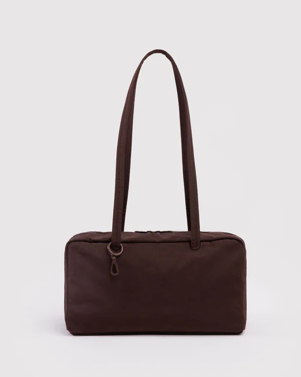 Nylon Bowler Bag - Coffee - Material: heavyweight-nylon