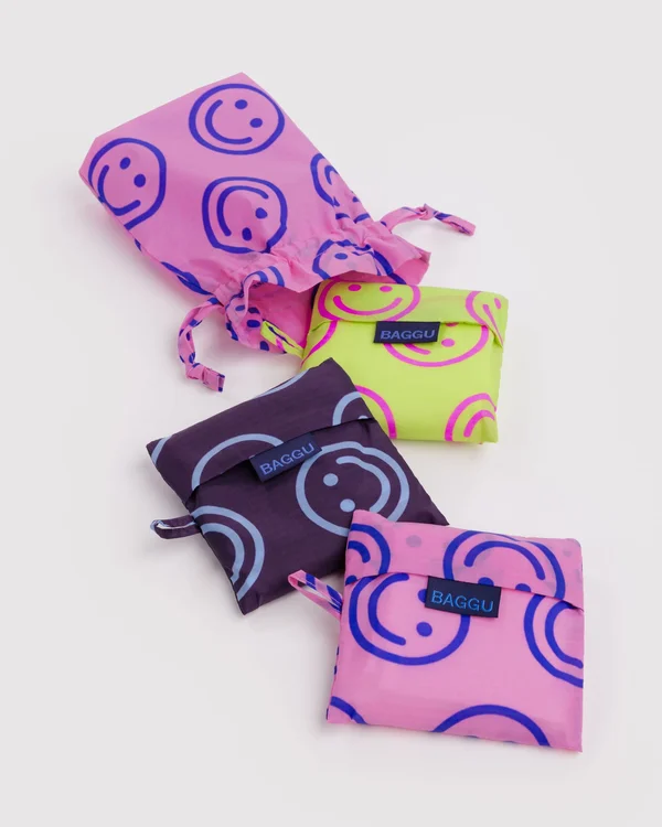 Standard Baggu Set of 3 - Bright Happy Mix - Size: OS
