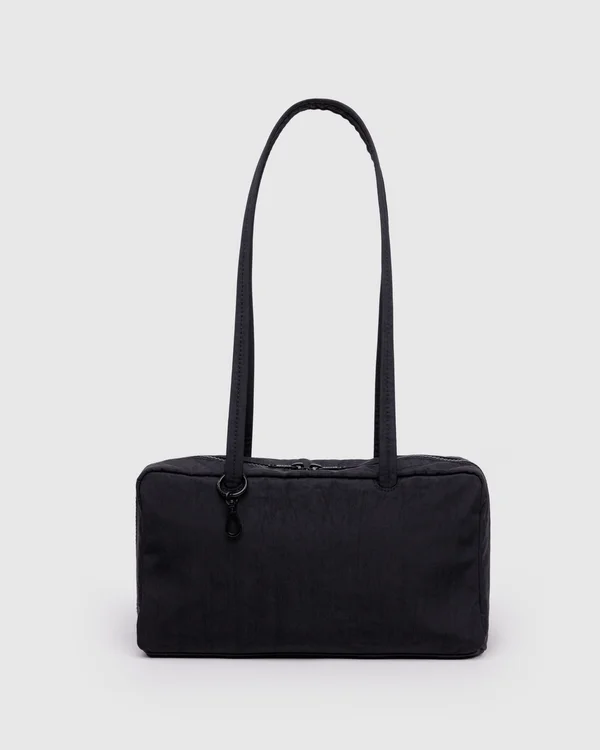 Nylon Bowler Bag - Black - Material: heavyweight-nylon
