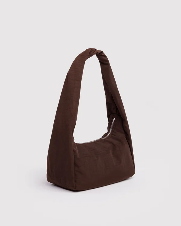 Small Nylon Meringue Bag - Coffee - Size: OS