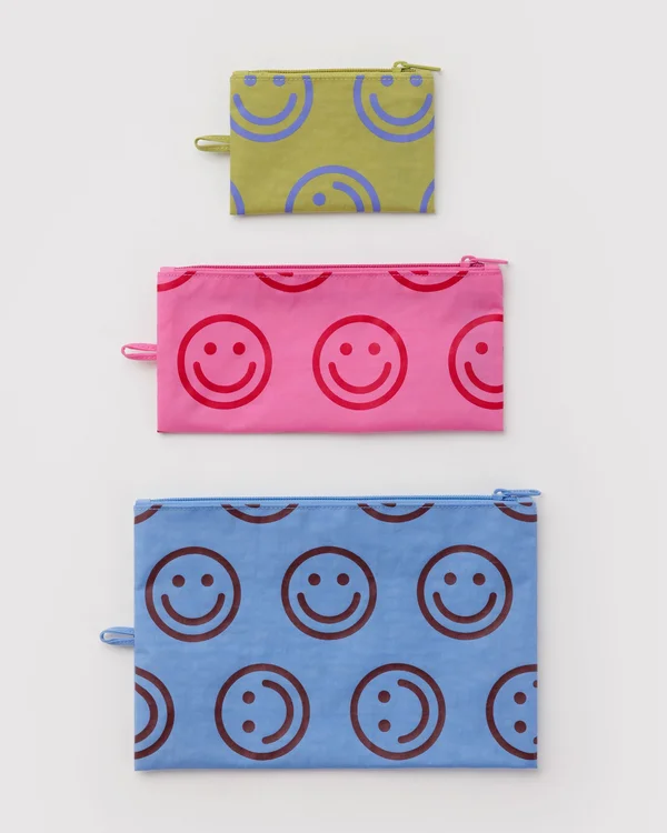 Flat Pouch Set - Pop Happy Mix - Material: heavyweight-nylon