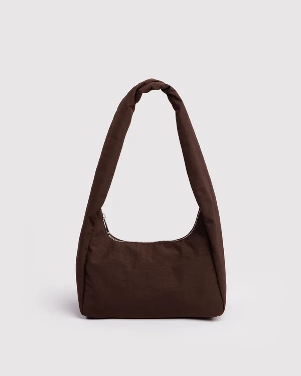 Small Nylon Meringue Bag - Coffee - Size: OS