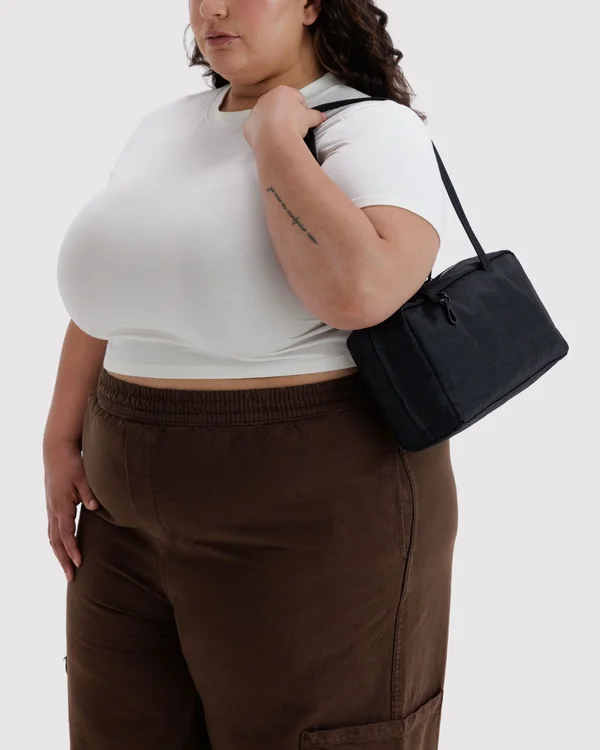 Nylon Bowler Bag - Black - Material: heavyweight-nylon