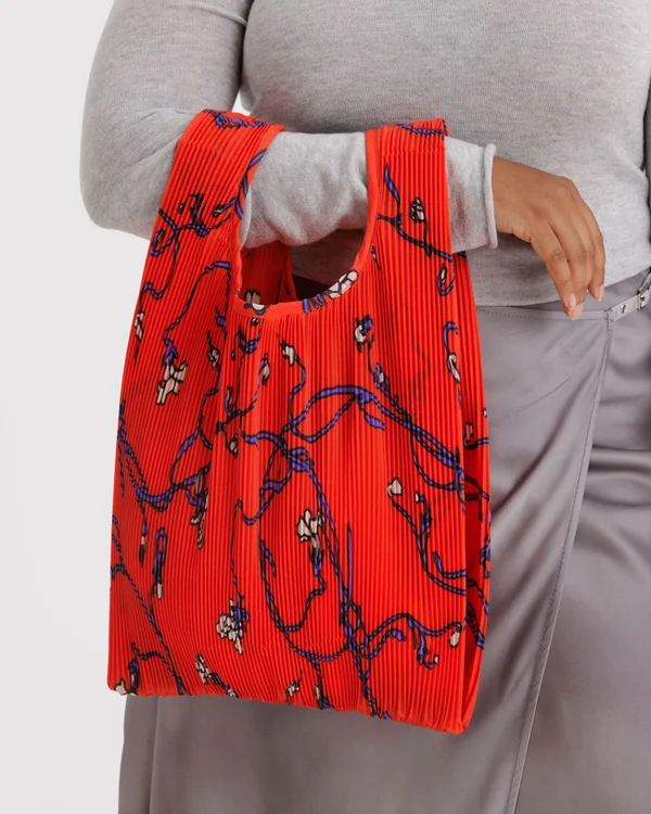 Pleated Baggu - Red Snapdragon - Size: OS