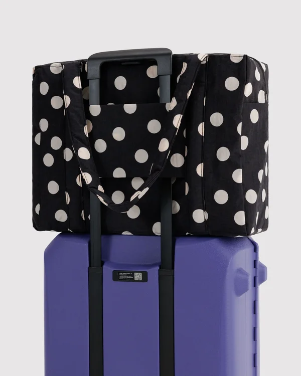 Cloud Carry-On - Black And Cream Polka Dot
