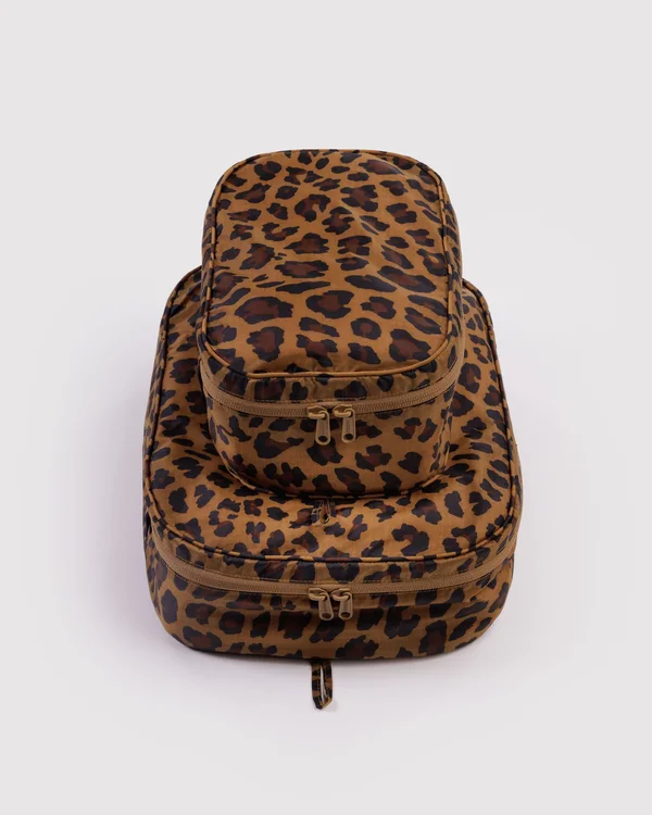 Packing Cube Set - Leopard - Size: OS